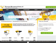 Tablet Screenshot of europa-bouwmachines.nl